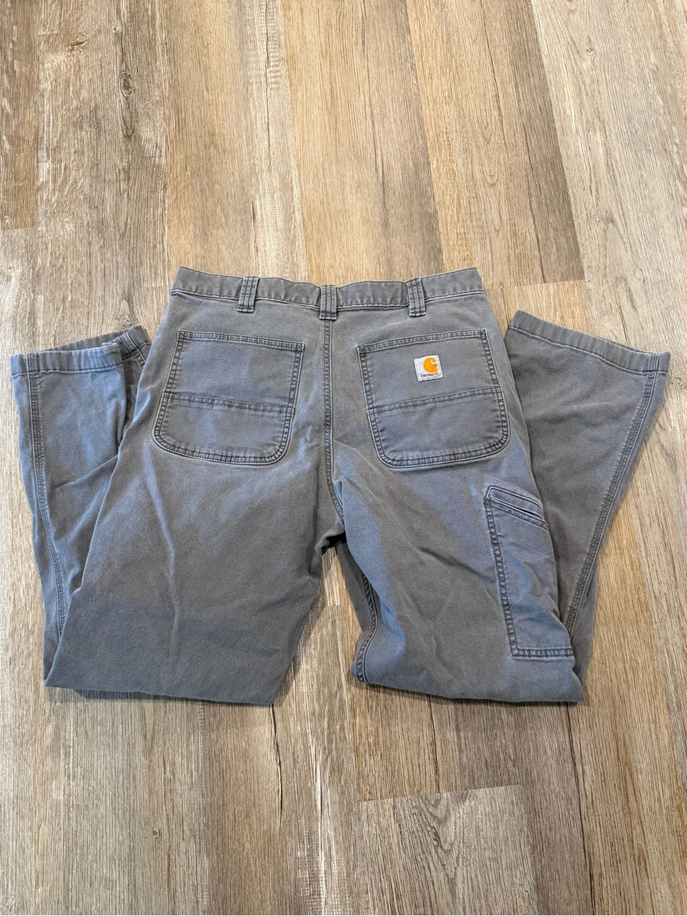Carhartt Relaxed Fit Carpenter Work Pants Gray 33x32